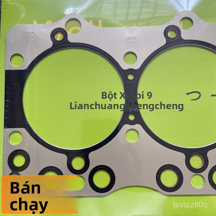 Gioăng quy lát Isuzu 6BD1 xe đào máy xúc Sumitomo SH200A1 đệm làm kín đầu xi lanh mặt máy phụ tùng c
