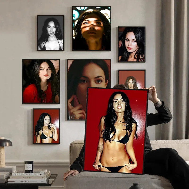 Canvas HD Chất Lượng Treo Tường Nghệ Thuật Retro Áp Phích Cho Phòng Gia Đình Trang Trí Tường Megan F
