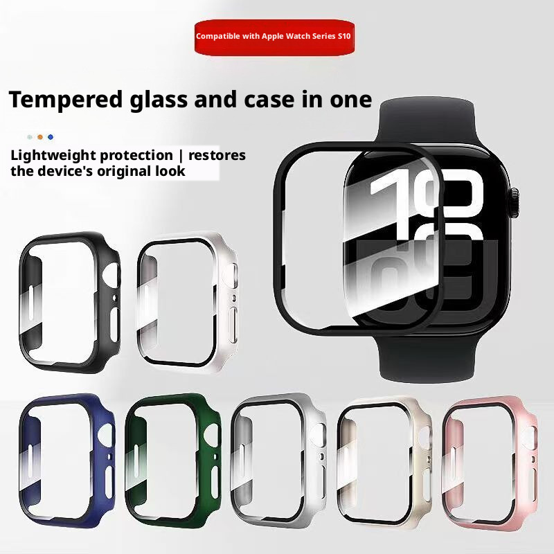 Ốp lưng PC chống sốc Phim 2 trong 1 cho Apple Watch Series 11 Series 10