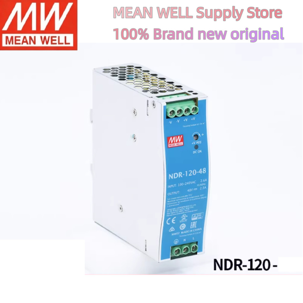 NDR-120 120W MEAN WELL Đầu ra đơn DIN RAIL NDR-120-12 NDR-120-24 NDR-120-48