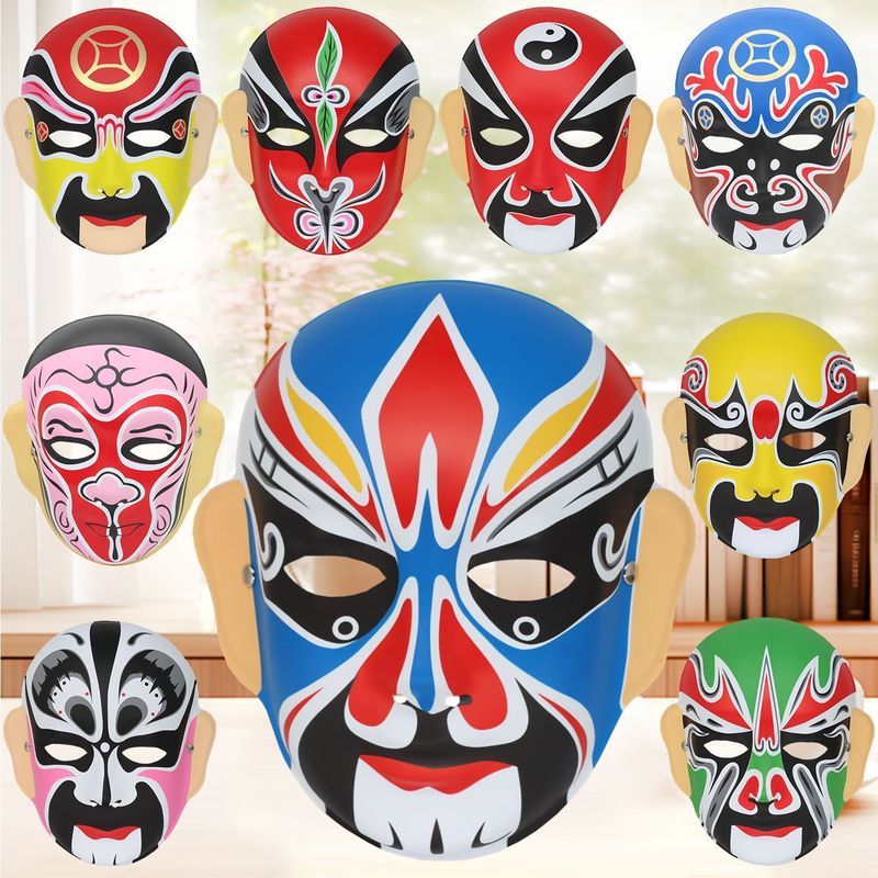 Peking Opera Opera Rapbook Mask Người lớn Trẻ em có thể mặc Quốc gia Hợp thời trang Mẫu giáo Trò chơ