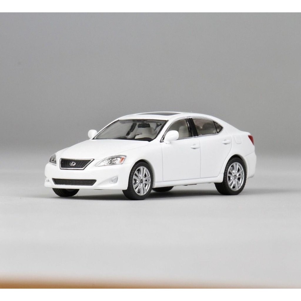 Mytopstore JKM 1: 64 Trắng IS350 Sedan Mẫu Thể Thao Diecast Màn Hình Kim Loại Xe Mới