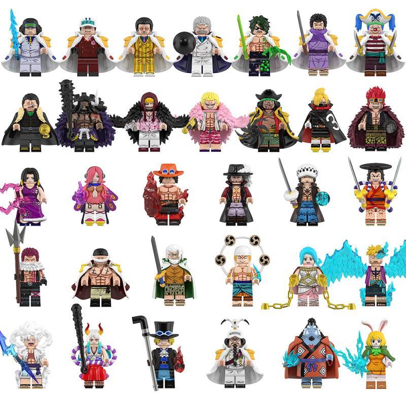 Doflamingo Aokiji Chèn Khối Xây Dựng Mô Hình Minifigure Đồ Chơi Doflamingo Aokiji Chèn Khối Xây Dựng