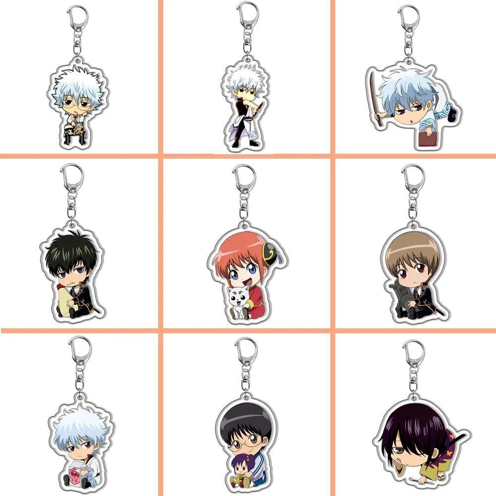 Anime Móc khóa Okita Sougo Cartoon Bag Tag Baji