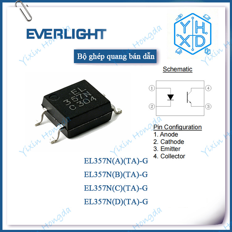 [Gói 20 Miếng] [Hàng có sẵn] [Sản phẩm chính hãng] EL357 Optocoupler Thay thế PC357 / HCPL-181 / FOD