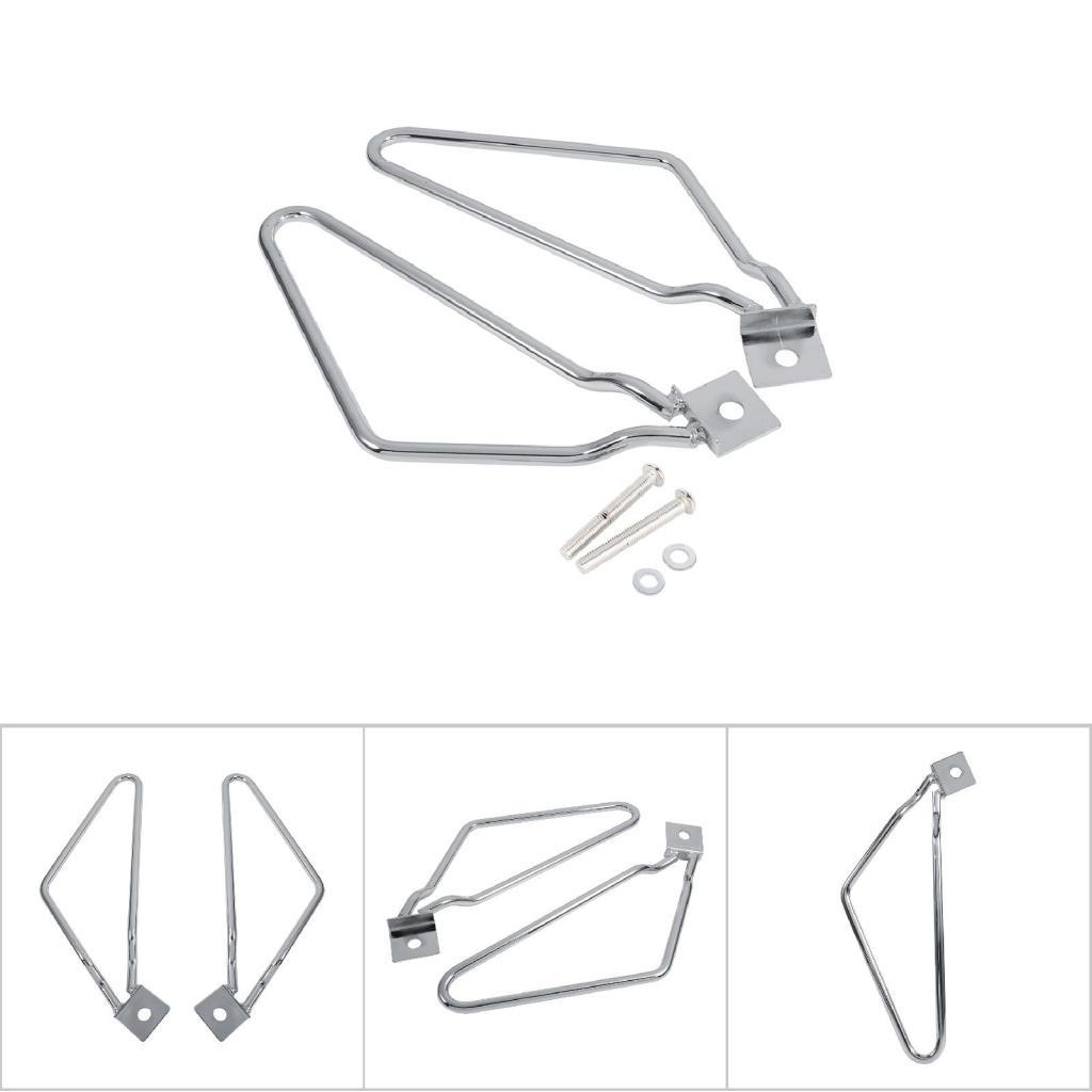 SHUAIGUO Giá đỡ gắn túi yên xe máy mạ Chrome Phù hợp cho XL883/1200 HD1450/1584 Được làm bằng chất l
