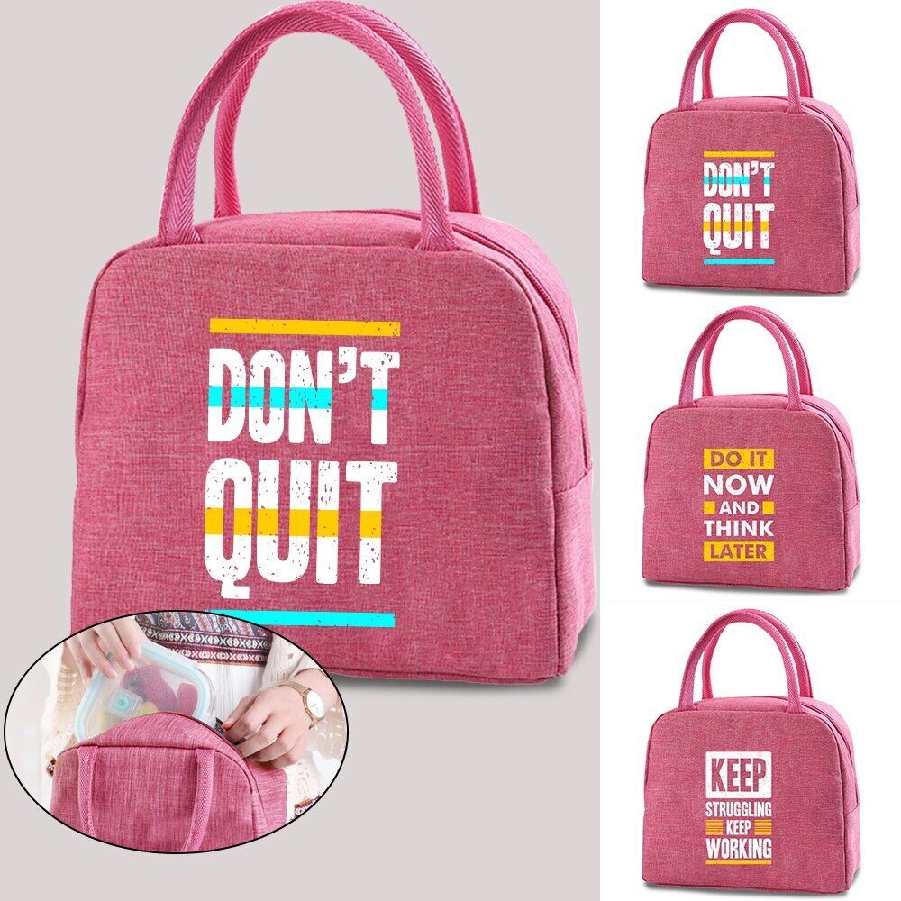 Lunch Bag Cooler Bag Thermal Food Box Portable Storage Insulated phrase series