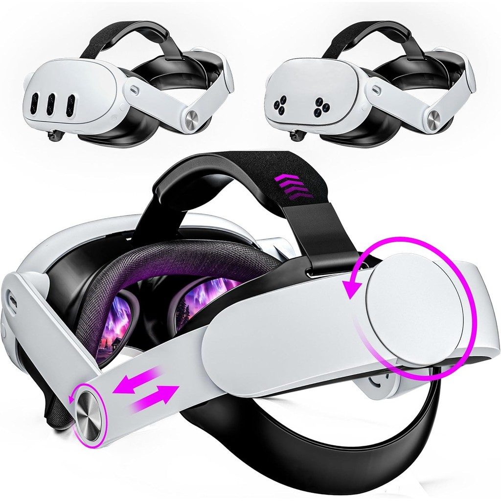 Head-Strap-for-Meta-Quest-3S/3, Thay thế dây đeo Elite có thể điều chỉnh cho Oculus Quest 3S / 3, Dâ