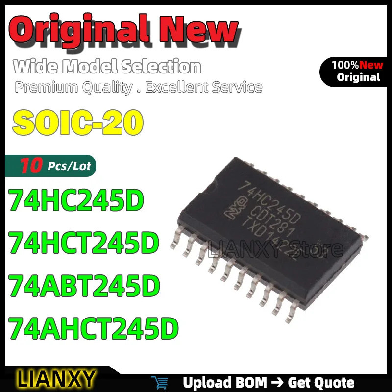 5 chiếc 74HC245D 74HCT245D 74ABT245D 74AHCT245D SOIC-20 Chip ic