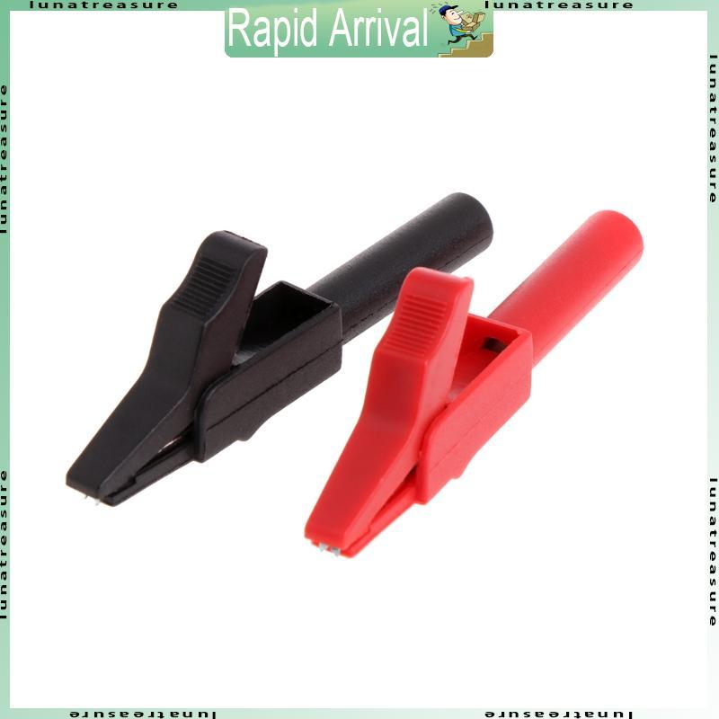 2 Pcs Full Protective Alligator Clips Croco-dile Clamp For Professional Multimet