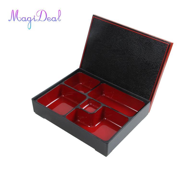 Hộp Bento Nhật Bản MagiDeal, Khay Phục Vụ Hộp Bento, Khay Sushi Nhật Bản Cho Dã Ngoại