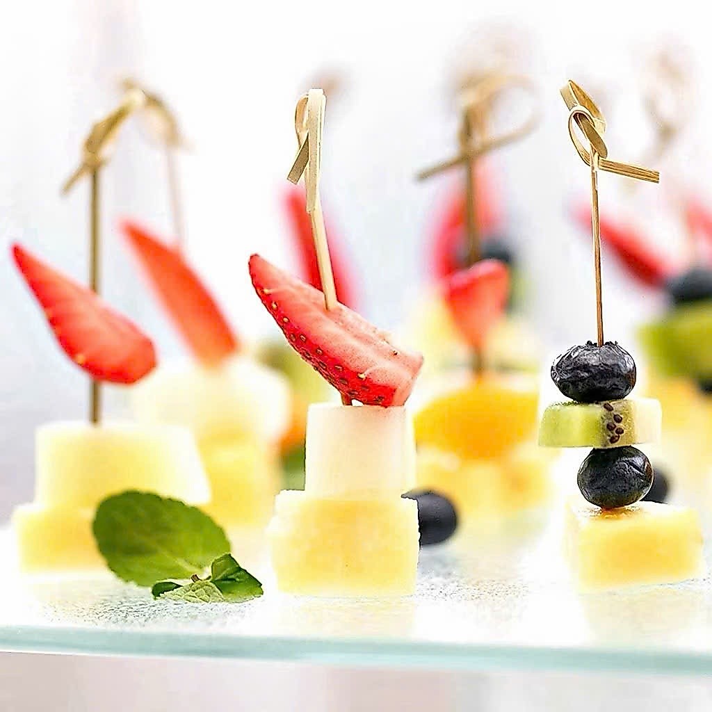 Que xiên trái cây, xiên que trang trí cooktail, tăm tre gói 100 cái