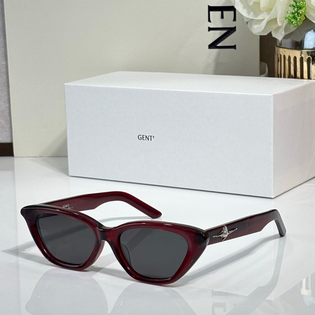 8WGS GENTLE MONSTER New round-face narrow-frame cat-eye fashion retro sunglasses for women, trendy p