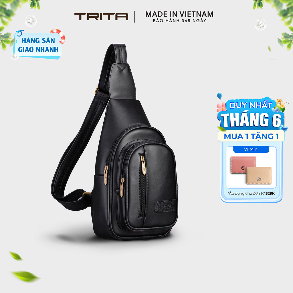 Balo Trita (Thời trang nam đi chơi - Balo da RBAC01) Bagsmart