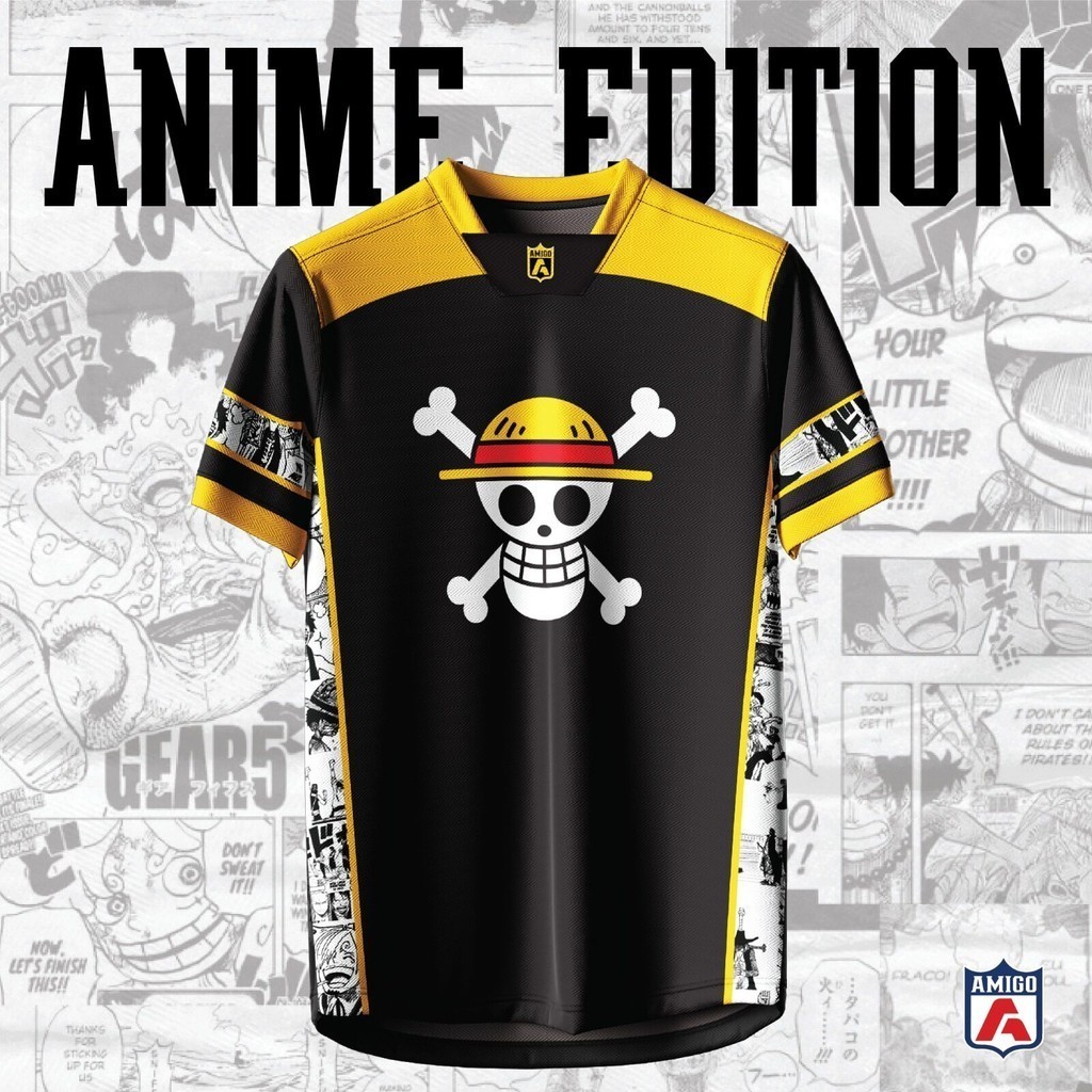 Áo thun thăng hoa Thiết kế ONE PIECE jersey Malaysia áo virus