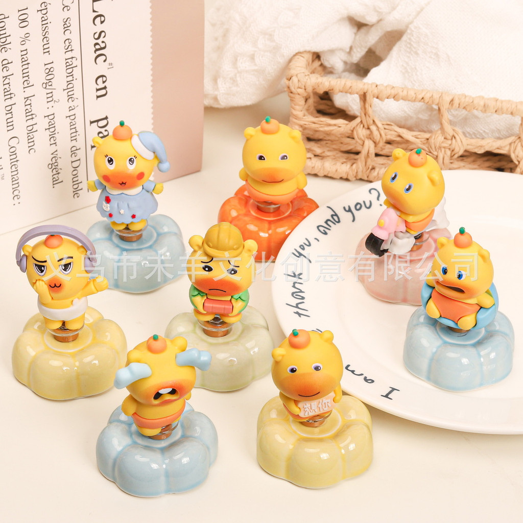 Capybara Lulu Đế Gốm Để Bàn Trang Trí Chất Liệu pvc Giải Nén Đồ Chơi Người Ảnh Hưởng Giải Nén Hoạt H