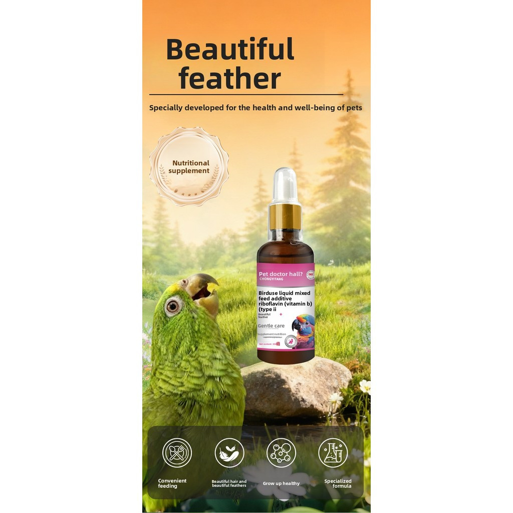 Bổ sung Vitamin B2 lông vẹt cho chim cưng