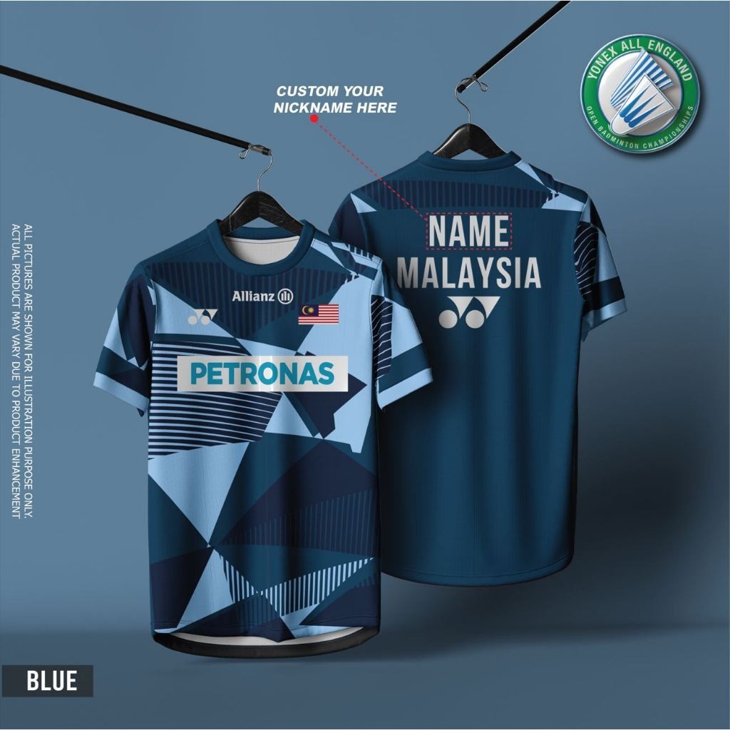 MALAYSIA BADMINTON JERSEY (ALL ENGLAND 2026), JERSI BADMINTON MALAYSIA 2025 (ALL ENGLAND)