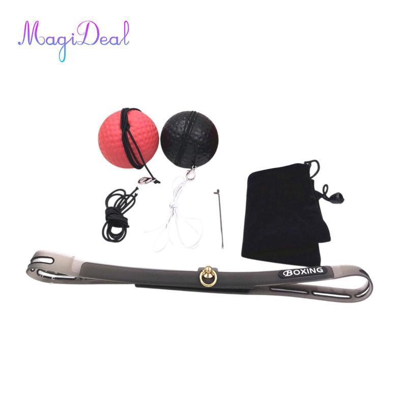 MagiDeal Boxing Reflex Ball Headband Set Mma React Ball để tập thể dục Thể thao nhanh nhẹn
