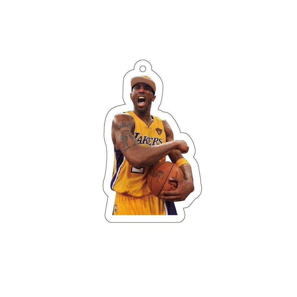 NBA Kobe ngôi sao móc khóa Lakers Hàng hóa Acrylic móc khóa Học sinh Schoolbag Treo quà tặng sáng tạ