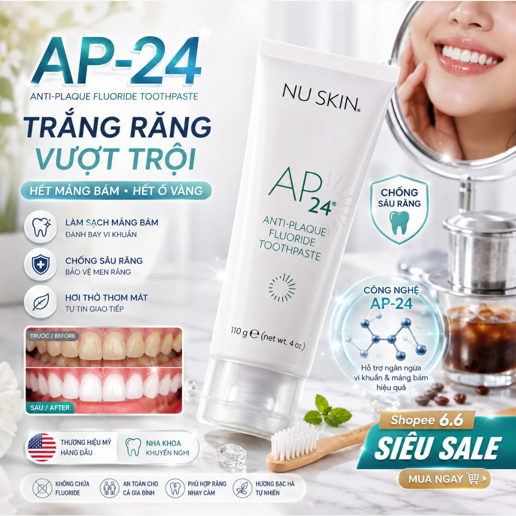 NUSKIN chính hãng Kem Đánh Răng AP24 Chính Hảng NuSkin 110g
