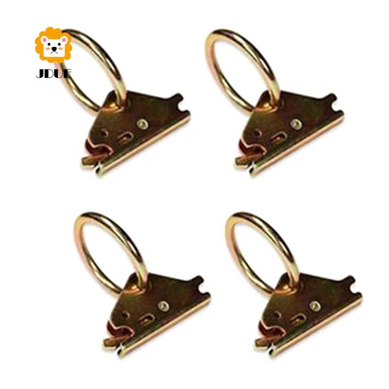 4 Gói Thép E-Track O-Ring Tie-Down Neo cho E-Track Tie-Down Hệ thống Hàng hóa an toàn trong Xe kéo p