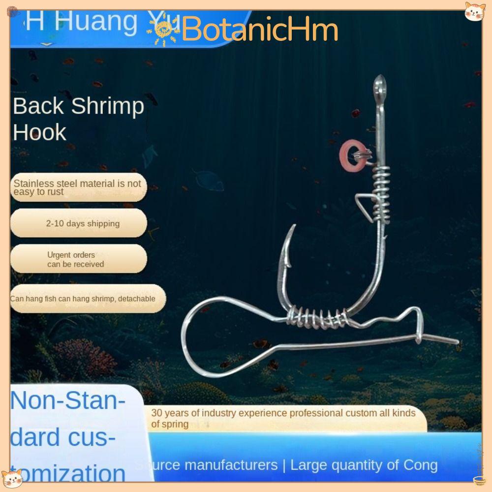 [COD] BOTANICHM 10 Móc Mồi Tôm Sống, Móc Câu Cá Bằng Thép Carbon Cao Cấp, 2024 Móc Câu Cá Giun Không