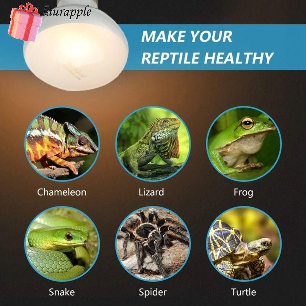 Đèn sưởi bò sát LAURAPPLE, Đèn nắng mô phỏng sưởi ấm thú cưng Bóng đèn sưởi ấm bò sát, Bóng đèn nhiệ
