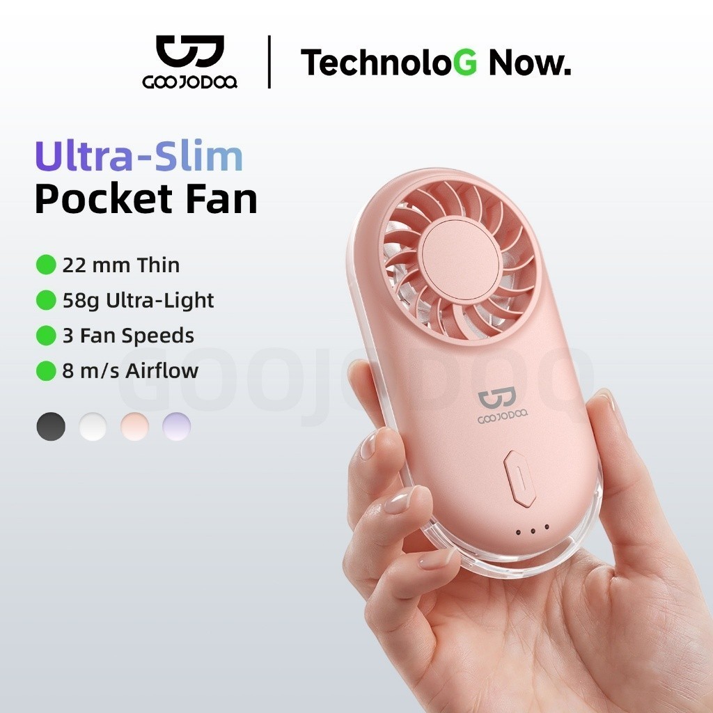 GOOJODOQ Quạt cầm tay Mini cầm tay Quạt làm mát bỏ túi siêu mỏng có thể sạc lại cho trẻ em đi học | BigBuy360 - bigbuy360.vn