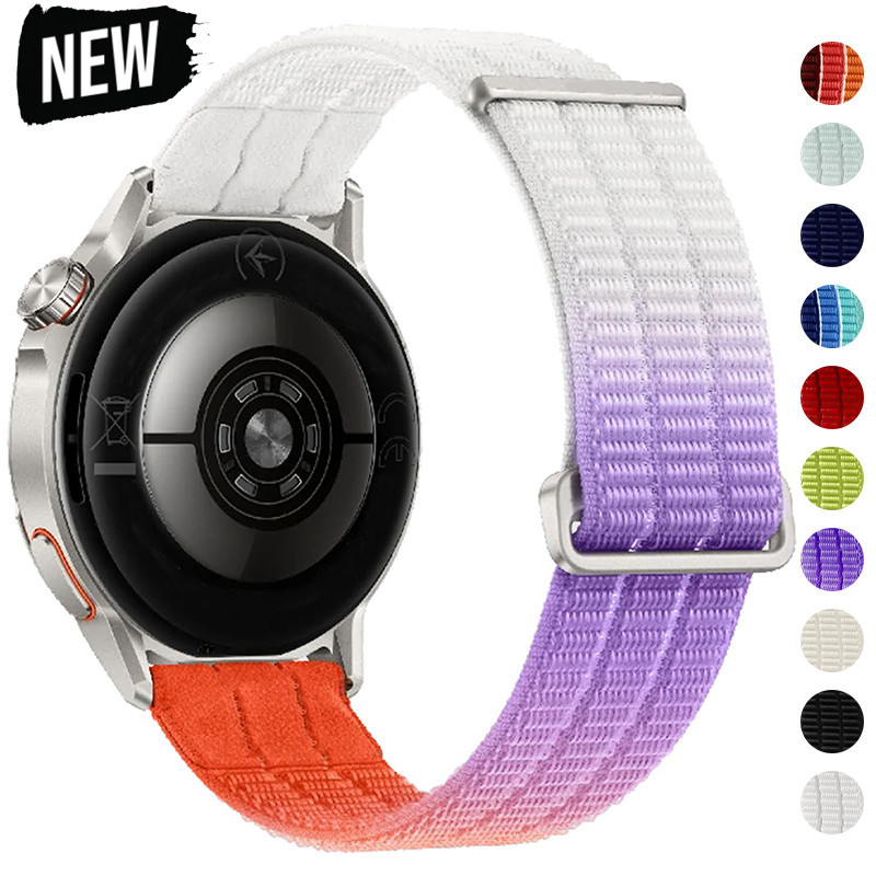 Dây đeo vòng Nylon cho Samsung Galaxy Watch 7 / FE / 6 / 4 / classic / 5 pro 44mm 40mm Vòng đeo tay 
