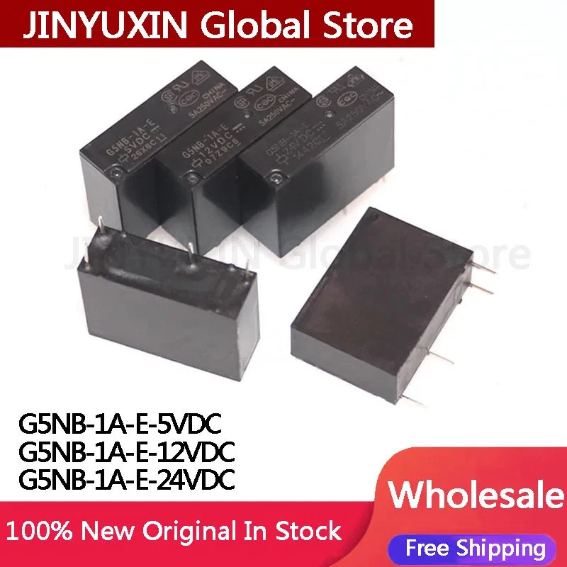 5 Cái G5NB-1A-E- 5VDC 12VDC 24VDC DC5V DC12V DC24V 5A G5NB-1A-E-5VDC G5NB-1A-E-12VDC G5NB-1A-E-24VDC