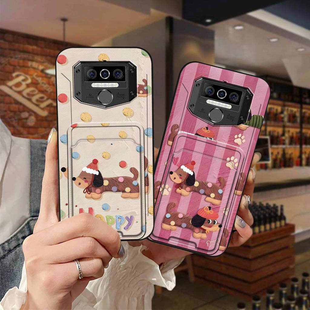 Bọc Toàn Bộ Khe Cắm Thẻ Ốp lưng Oukitel WP5 / WP5 Pro TPU Vỏ Mềm Bảo Vệ Graffiti Dễ Thương Tay Thẻ B