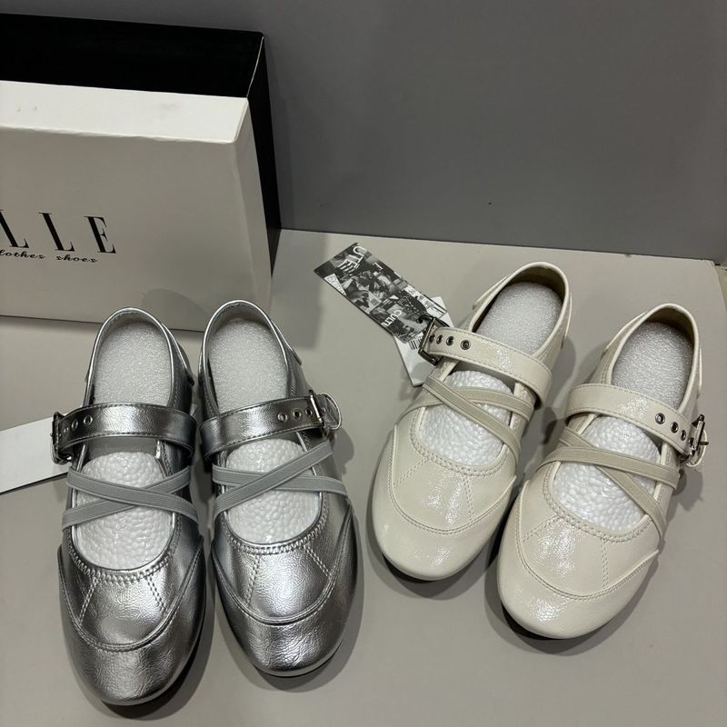 Nhặt rò rỉTao to Store 329 + Giày Ballet Mary Jane Giảm Tuổi Giày Cross Western Phong Cách Nhẹ Giày 