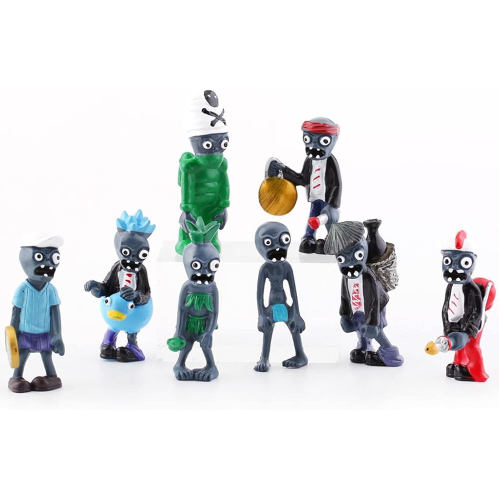 JHESAO 17 Chiếc Cây PVZ Bộ Đồ Chơi Các Bức Tượng Zombie Series PVZ Sang Trọng PVC Đồ Chơi Mới, Quà T