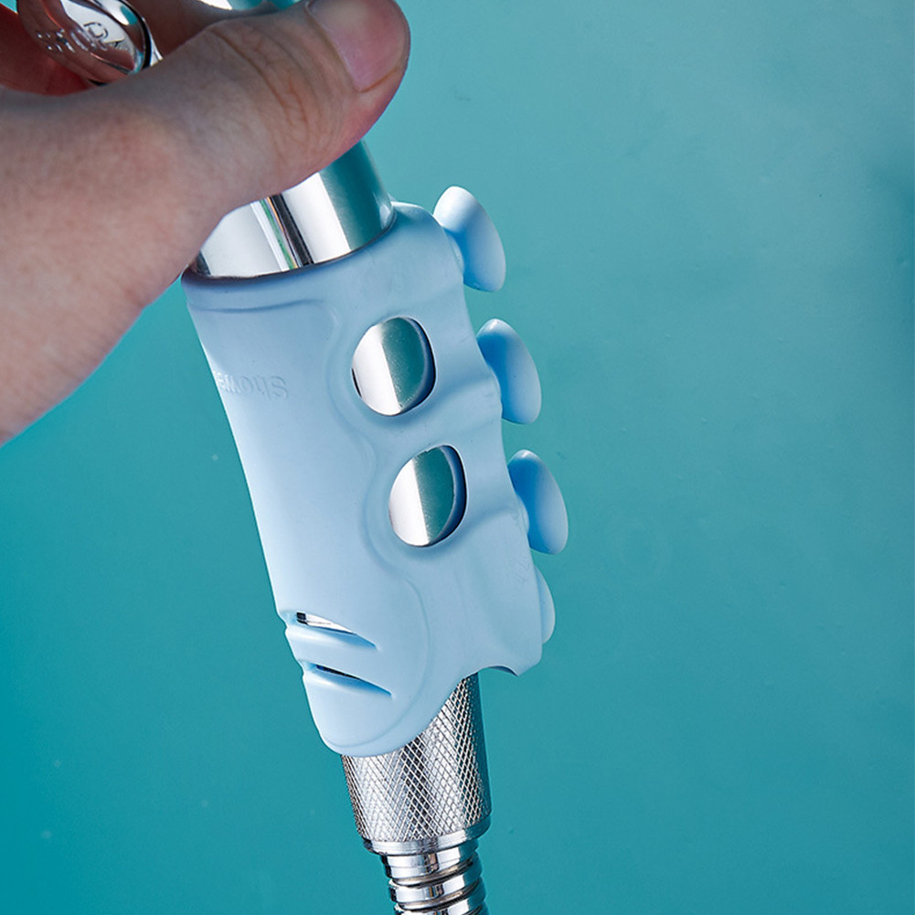 No-Punch Wallhanging Adjustable Shower Head Holder With Hook Shower Head Bracket
