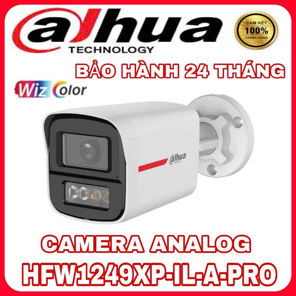 Camera Thân HDCVI Wizcolor 2MP Dahua DH-HAC-HFW1249XP-IL-A-PRO - NVC