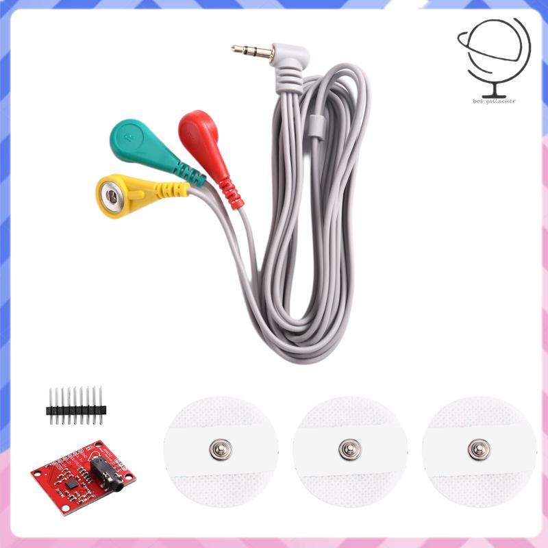 Mô-đun AD8232 cho mô-đun cảm biến ECG có cáp sạc Mô-đun AD8232
