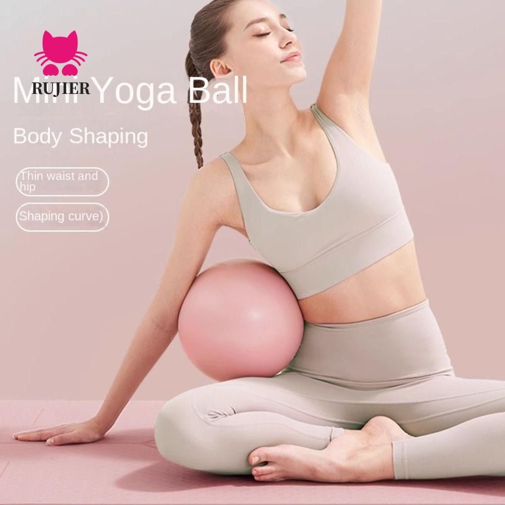 RUJIER Yoga Ball, Chống Nổ Mini Tập Thể Dục Pilates Ball, Bài Tập Chống Cháy Nổ 25cm Chống Trượt PVC