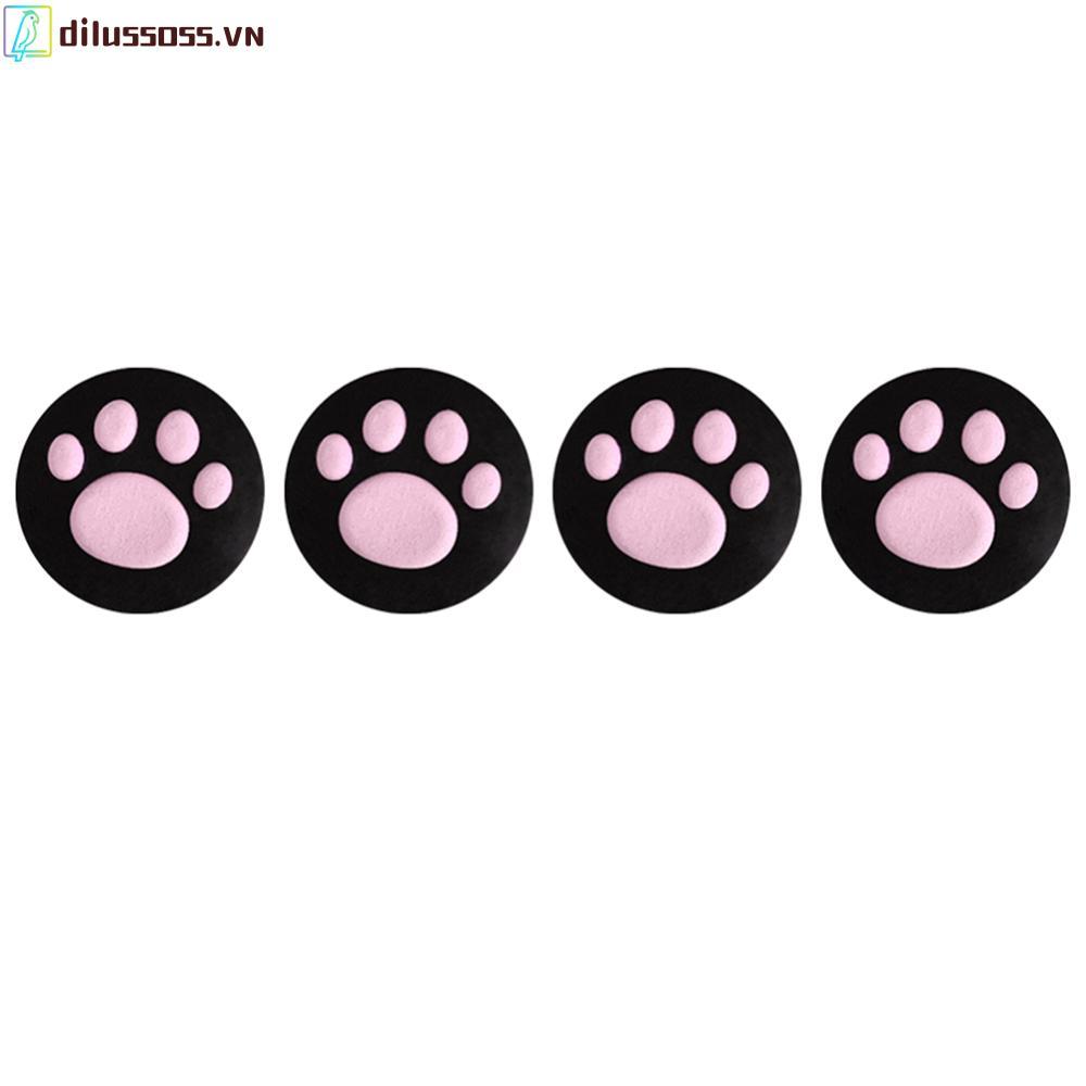 [dilussoss.vn] 3D Analog Stick Covers 4 Cat Paw Thumb Grips cho PS3 Xbox One 360 Controller Silicone