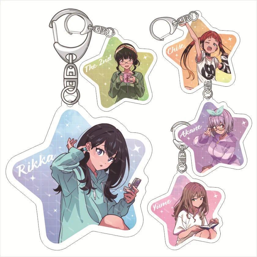 GRIDMAN UNIVERSE Acrylic Móc khóa Lovely Baby Charms  Friends  s Fun Móc khóa Dễ thương  Creative Co