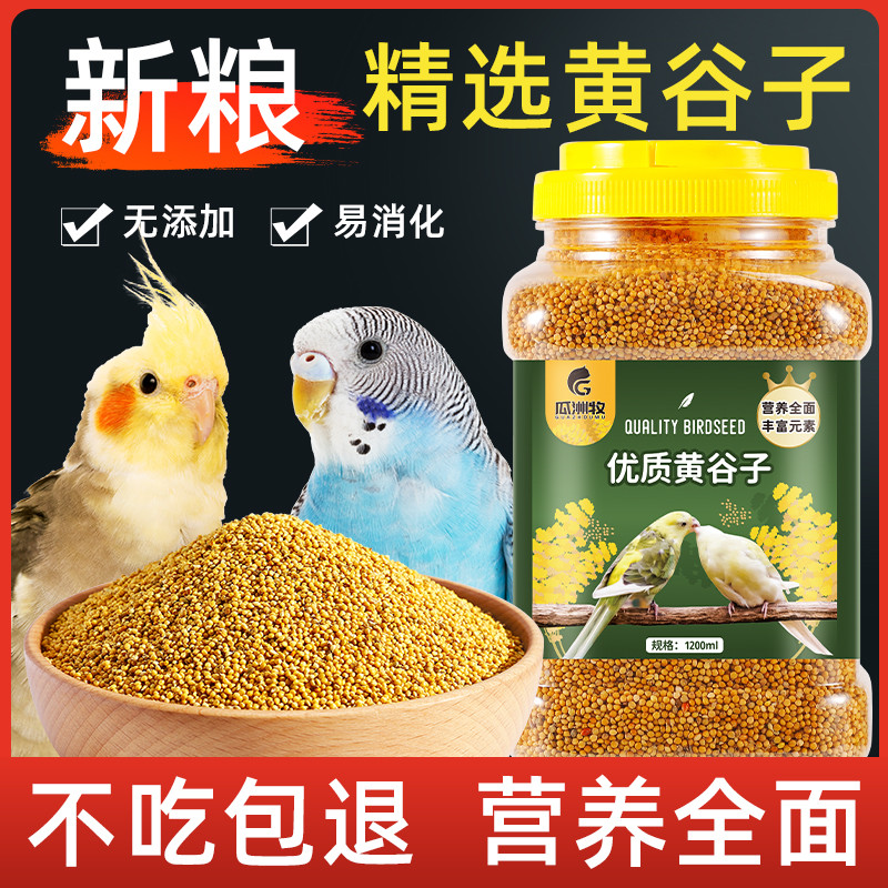 Guazhou Shepherd Bird Food Feed Tiger Skin Xuânfeng Peony Bird Food Shelled Yellow Grain Five-Color 