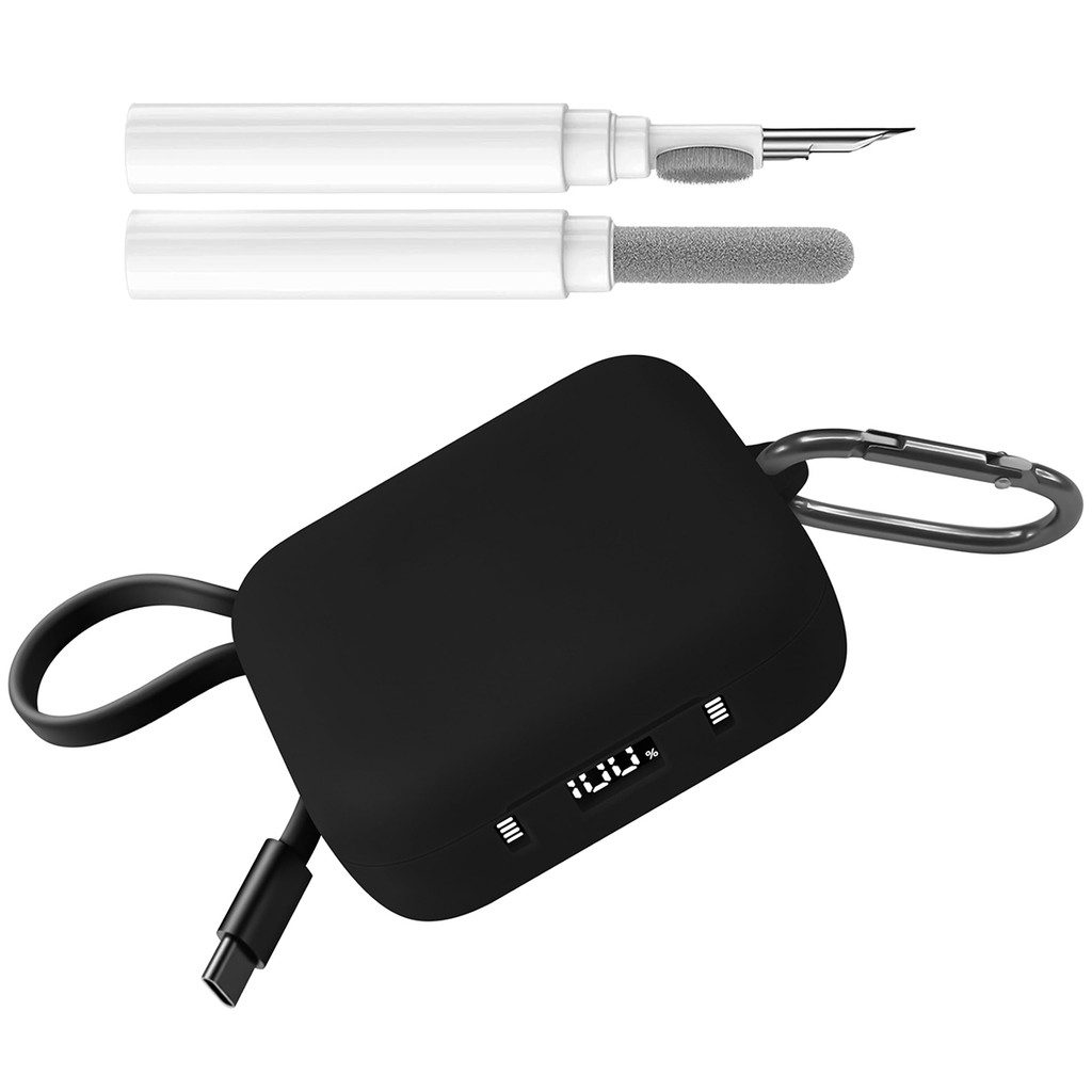 Ốp Silicon Mềm Cho Anker Soundcore P41i, Ốp Lưng Chống Trầy Xước Linh Hoạt Với Carabiner
