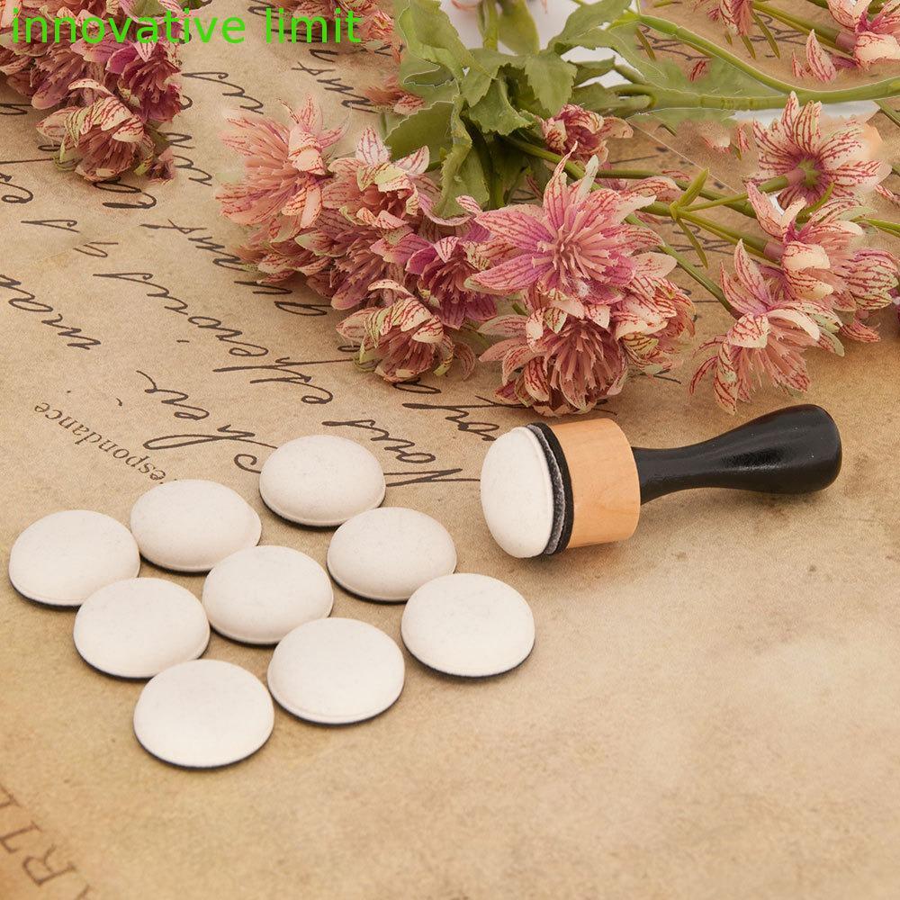 DYRUIZA Flat Domed Foam Refills Tool, Foam Flat Mini Ink Paints Mixing Blending Tools, Card Making S