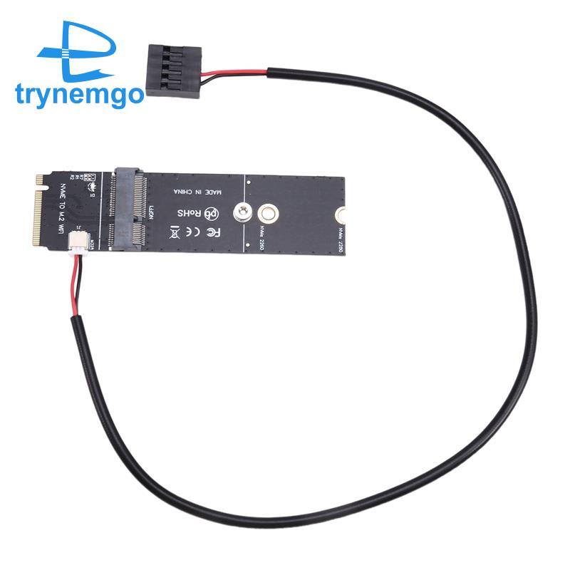 Bộ chuyển đổi cổng SSD NGFF M.2 A + E sang NVMe PCI-E cho thẻ không dây AX200 AX210 8265 7260AC WiFi