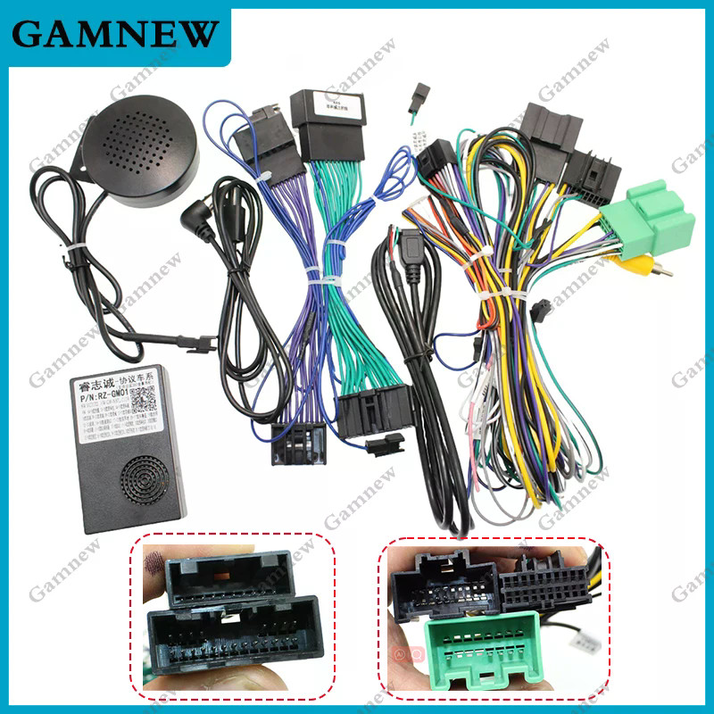 Âm Thanh Xe Hơi 16PIN Android Cáp Nguồn Adapter Với Hộp Canbus Cho Xe Chevrolet Cruze Buick Regal Ve