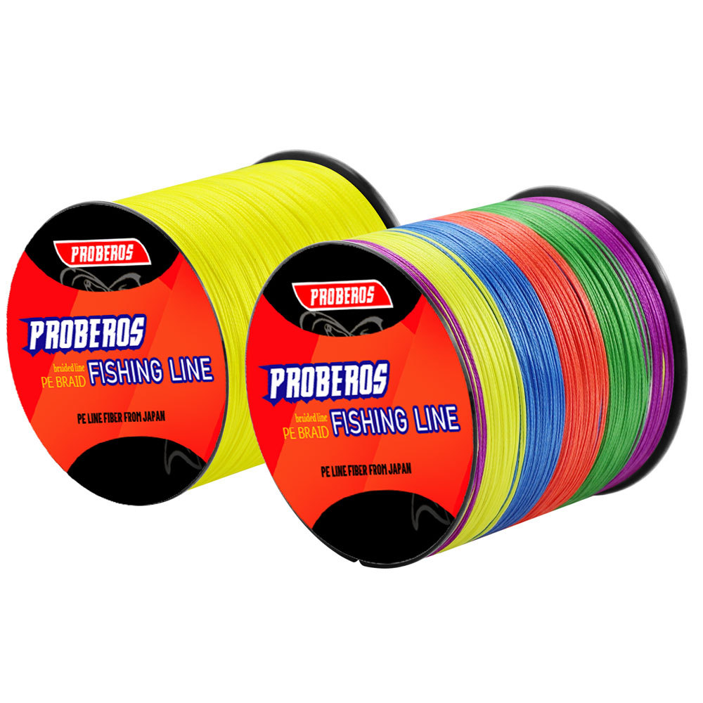 PROBEROS 500M 4 Dây PE Dây Câu Bện Dây PE Mịn Dây Cho Sông Biển Câu Cá