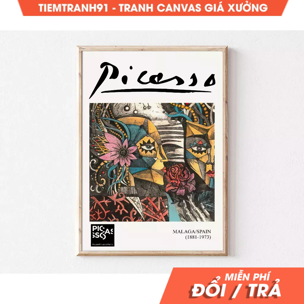 Tranh treo tường, Picasso, Large Art, Eclectic Wall Art, Maximalist Decor, Funky Home Decor, Apartme
