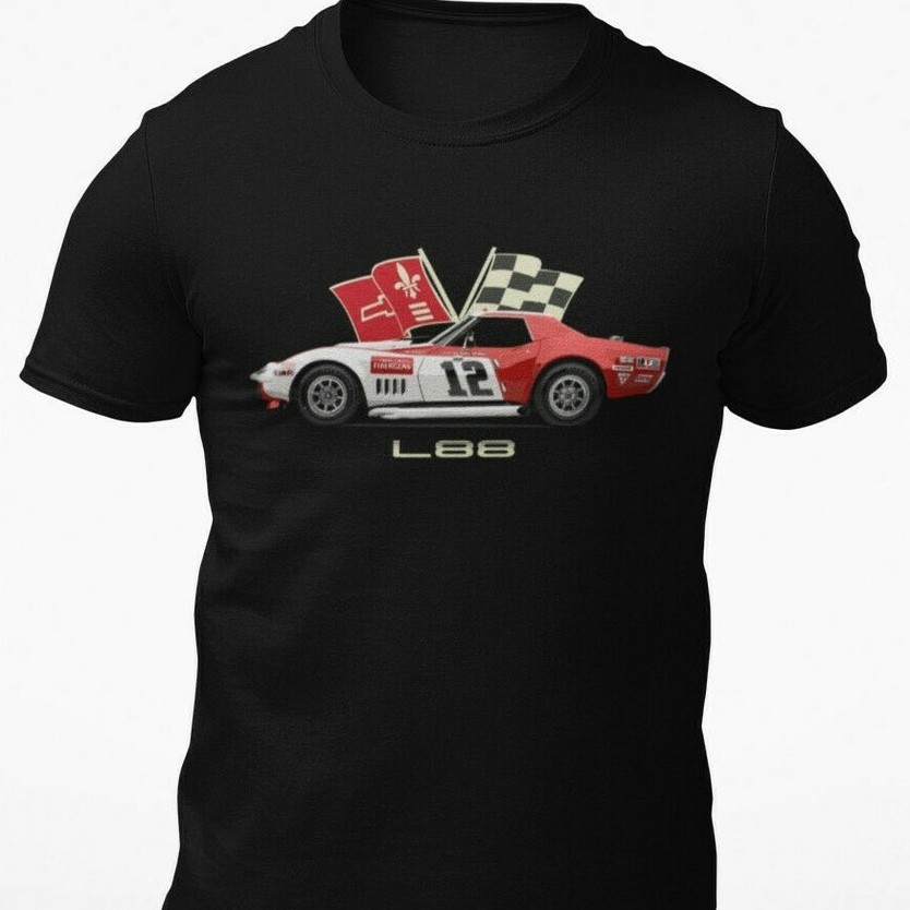 Áo thun xe đua Owens Corning L88 Chevy Vette 1968