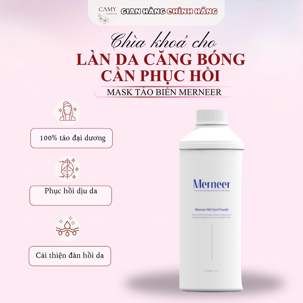 Mặt nạ tảo biển Merneer Mel Fjord Powder & Thalasso Therapy 650g – Phục hồi da căng bóng