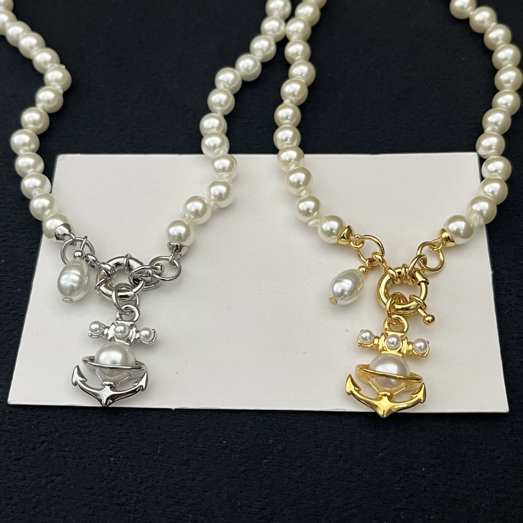 New Anchor Pearl Necklace Design, Vintage and Exquisite Necklace